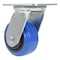 Vestil Elastic Rubber Swivel Caster 4 In. Diameter x 2 In. Width 550 Lb. Capacity Blue/Black CST-BB-4X2ER-S - alternate 4